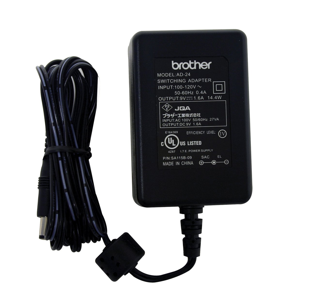 New 9V 1.6A Brother AD-24ES Black Power Adaptor & Inverter Power Adapters